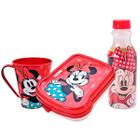 Kit Garrafinha Infantil 500ml Retrô, Caneca Infantil 360ml e Sanduicheira infantil Plasútil