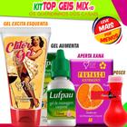 Kit Geis Mix Luf Sex Shop Lubrificantes Intimos Sexy Protudos Eróticos