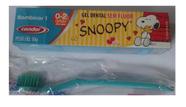 Kit Gel Dental Snoopy + Escova Dental Dk Verde - Condor