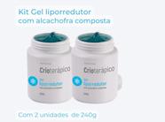 kit Gel Lipo Redutor Com Alcachofra Composta Crioterápico Abelha Rainha 240g