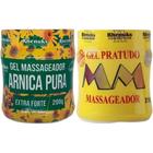 Kit Gel Massageador Arnica Pura 200g + Gel Pratudo MM 200g