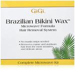 Kit Gigi de Cera para Depilação Brasileira de Biquíni Fórmula de Micro-ondas (Pacote com 2)