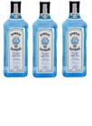 Kit Gin Bombay Sapphire Dry London 750ml 3 unidades