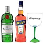 Kit Gin Tanqueray com Aperol e Taça ACRÍLICA personalizada