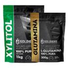 Kit: Glutamina 500g + Xylitol 1Kg - Soldiers Nutrition