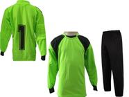 Kit Goleiro Futsal Infantil Camisa E Calça Acolchoada