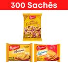 Kit gotas de chocolate maizena cream cracker - 300 sachês