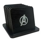 Kit Gourmet Porta Copos Vingadores Marvel - 6 Peças