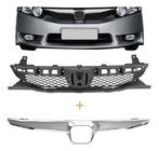 Kit Grade Para-choque + Moldura Honda Civic 2009 2010 2011 - Blawer