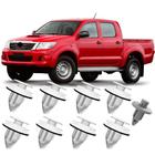 Kit Grampos Presilhas Forro Porta Hilux e SW4 2005 2006 2007 2008 2009 2010 2011 2012 2013 2014 2015 - PCFIX