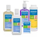 Kit Granado Bebê Lavanda - 05 Produtos (sab. líquido, shampoo, condicionador, talco e barra)