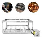 Kit Grill 6 espetos para Churrasqueiras Grill 100% INOX Bivolt