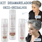 Kit Onix Desamarelador Grisalhos Shampoo e Condicionador - Grisalho Natural  - Sweet Age Cosméticos - Kit Shampoo e Condicionador - Magazine Luiza