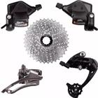 Kit Grupo Tsw Xtime 27v Passadores + Cassete + Cambios 9v Padrão Shimano Bicicleta - Sram