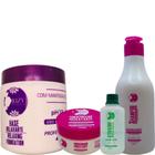 Kit Guanidina - Shampoo 300ml + Mascara Hidratante 150g + Base Relaxante 480g + 4 Ativadores 60ml