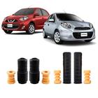 Kit Guarda Pó Dianteiro Traseiro Nissan March 2012 2013 2014 - Auto Flex