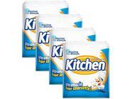 Kit Guardanapo Folha Simples Kitchen - 4 Pacotes com 50 Unidades