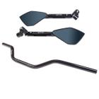 Kit Guidão Esportivo Retrovisor Stark Race Moto Factor Fazer 125 150 250