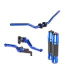 Kit Guidão Naked Alumínio Luva Punho Manete Anodizado Suzuki Yes 125