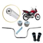 Kit Guidão Titan 150 2022 a 2023 Pezinho Manoplas Rosca Interna Motos