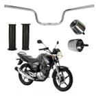 Kit Guidão Ybr Com Pesinho Pcx e Par de Manoplas 125 2001 ate 2015 Factor Yamaha Peso Moto Rosca Encaixe