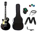 Kit Guitarra Canhota Strinberg Les Paul LPS230 BK + Acessórios