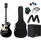 Kit Guitarra Canhota Strinberg Les Paul LPS230 BK + Amplificador + Acessórios