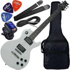 Kit Guitarra Elétrica Les Paul Waldman Glp-100 Branca Gx01