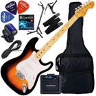 Kit Guitarra Elétrica Vogga VCG601N Stratocaster YG Sunburst Gx03