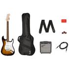 Kit Guitarra Fender Squier Stratocaster Pack Completo + Amp
