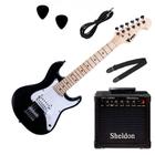 Kit Guitarra Infantil PHX Strato JR IST-H Completo