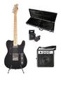 Kit guitarra land telecaster l-t1 bk/e + case + cubo + afinador