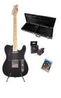 Kit guitarra land telecaster l-t1 bk/e + case ph-e10-f + acessórios