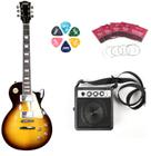 Kit Guitarra Les Paul Land Dark + Cubo + Acessórios