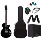 Kit Guitarra Strinberg Les Paul LPS200 Caixa Amplificada Preta