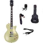 Kit Guitarra Strinberg Les Paul LPS230 + Afinador Digital + Acessórios Dourada