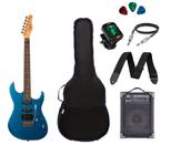 Kit Guitarra Tagima serie TW TG510 Azul Caixa Amplificada