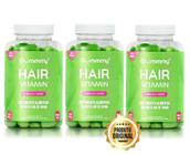 Kit Gummy Hair Vitamin Maçã-Verde Com 3Un De 60 Pastilhas - NUTRI GROUP