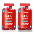 Kit Gummy Hair Vitamin Morango Com 2Un De 60 Pastilhas Cada - NUTRI GROUP