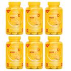 Kit Gummy Vitamina D 2000UI Sabor Abacaxi Com 6 Potes