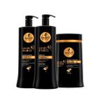 Kit Haskell Cabelo Forte Trio 1L - Kit Queratina Capilar