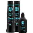 Kit Haskell Cachos Sim Shampoo e Condicionador 500ml + Leave-in 300ml