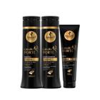 Kit Haskell Cavalo Forte 300ml Shampoo Condicionador Leave