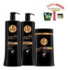 Kit Haskell Cavalo Forte Shampoo Condicionador Máscara 1kg/l