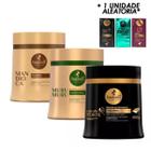 Kit Haskell Cronograma Capilar 500g Mandioca + Murumuru + Cavalo Forte