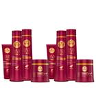 Kit Haskell Liso Com Força 500ml Tratamento Completo 8 Itens