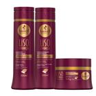 Kit Haskell Liso Com Força Shampoo Cond E Mascara 300Ml