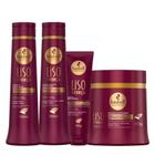 Kit Haskell Liso com Força Shampoo Condicionador e Máscara 500g/ml + Finalizador