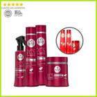 Kit Haskell Pós Progressiva 500ml Shampoo Cond Másc Leave In