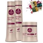 Kit Haskell Queratina Shampoo Condicionador Mascara 500g